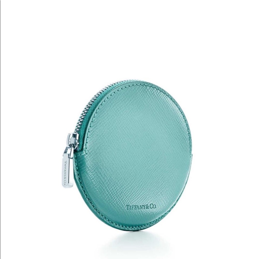 Tiffany Zip Coin Purse Pouch Teal/Tiffany Blue - Picture 3 of 6